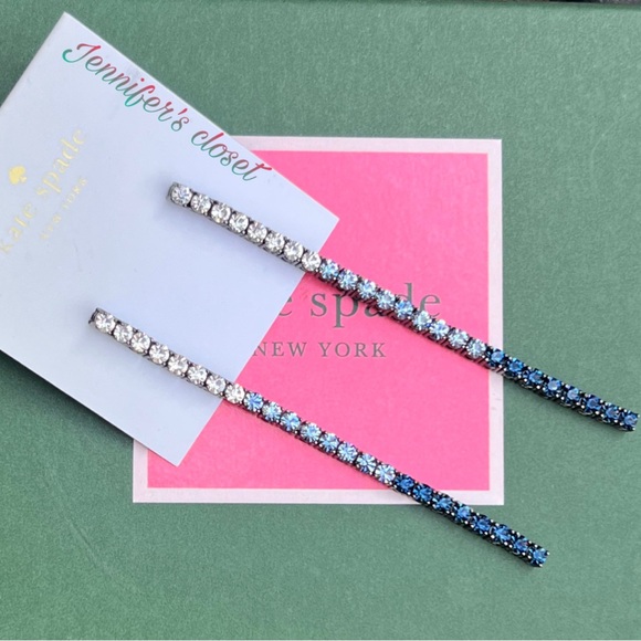 Kate Spade ♠️ Crystal Linear Earrings - Picture 4 of 7